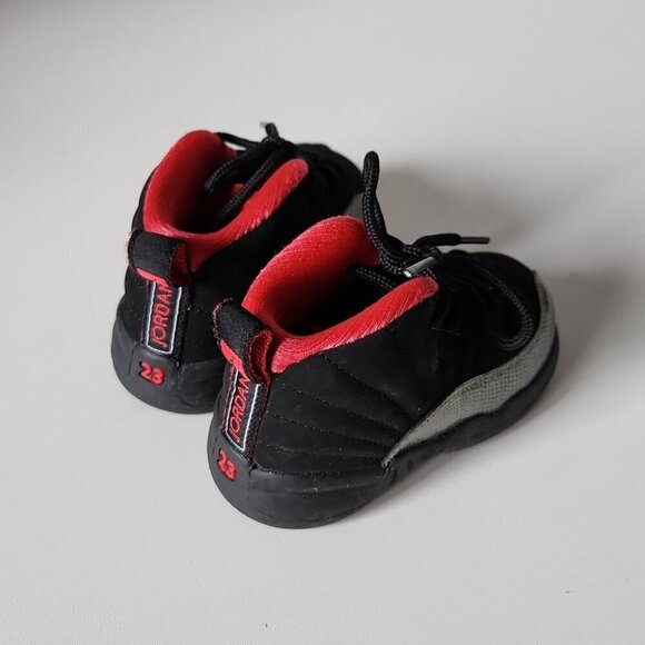 JORDAN | 12 Retro Black Red GS girls sz 6C - Picture 4 of 5